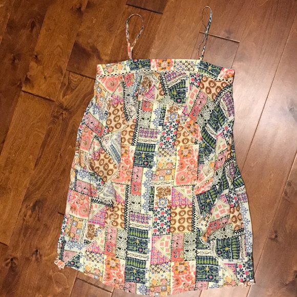Ruche Dresses & Skirts - Patchwork mini dress
